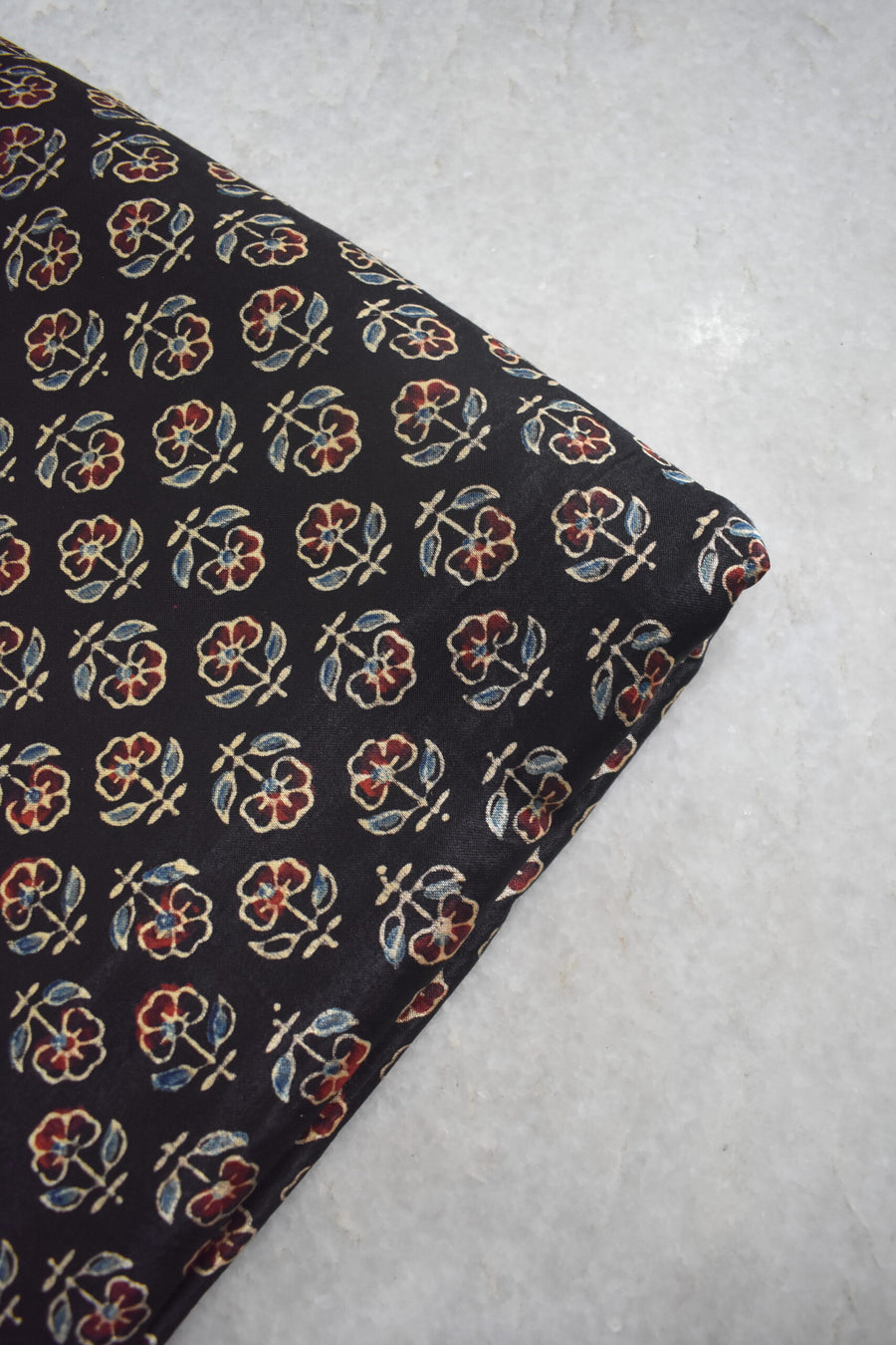 Ajrakh Mashru Silk Fabrics image 0