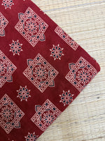 Ajrakh Veg Print Running Fabrics image 0