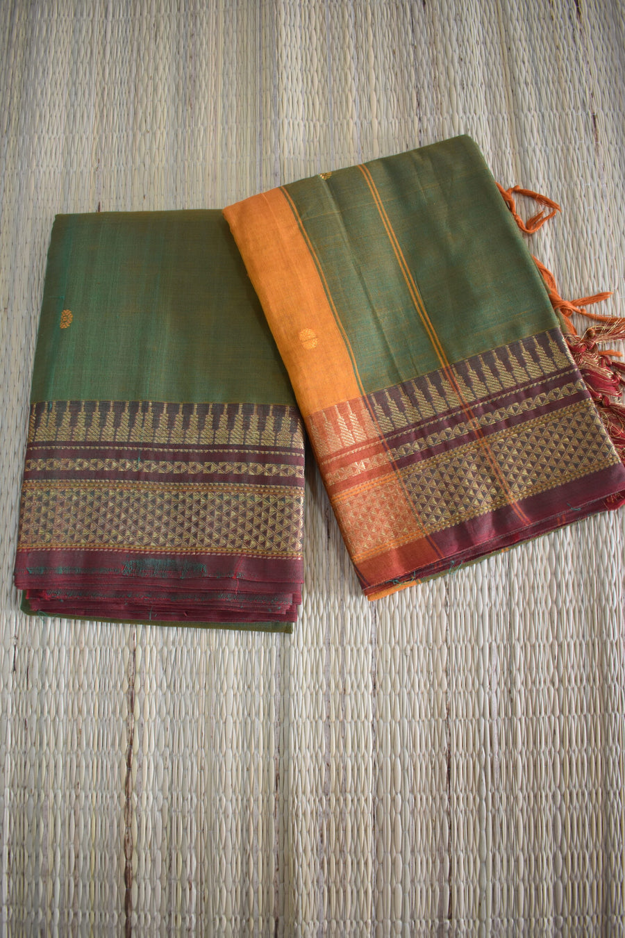 Narayanpet Peshwai Butta Cotton Suit Set image 0