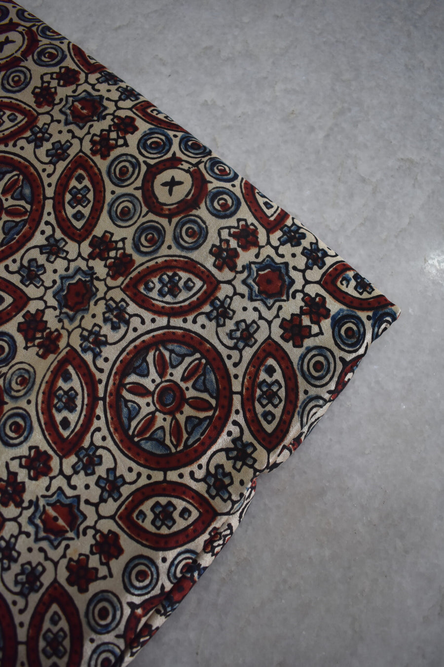 Ajrakh Mashru Silk Fabrics image 0