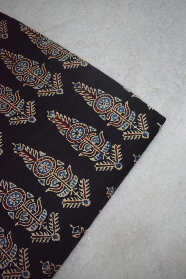 Ajrakh Mashru Silk Fabrics image 0