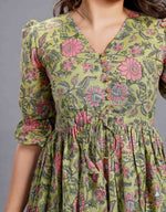 Olive Sanganeri Bloom Dress image 1