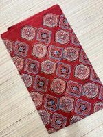 Ajrakh Blockprint Natural Running Fabrics image 1