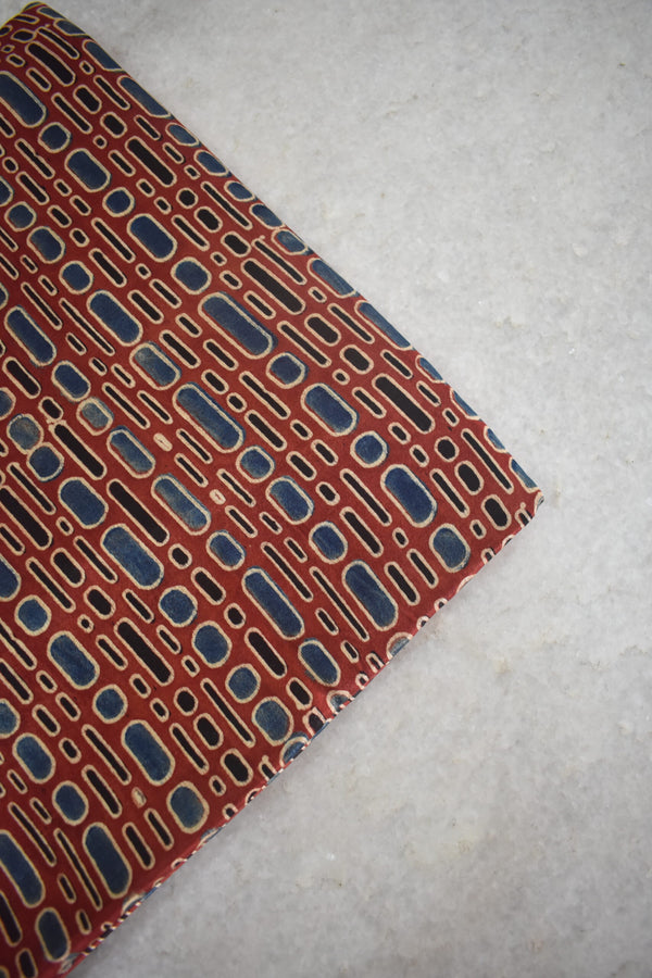 Ajrakh Mashru Silk Fabrics image 0