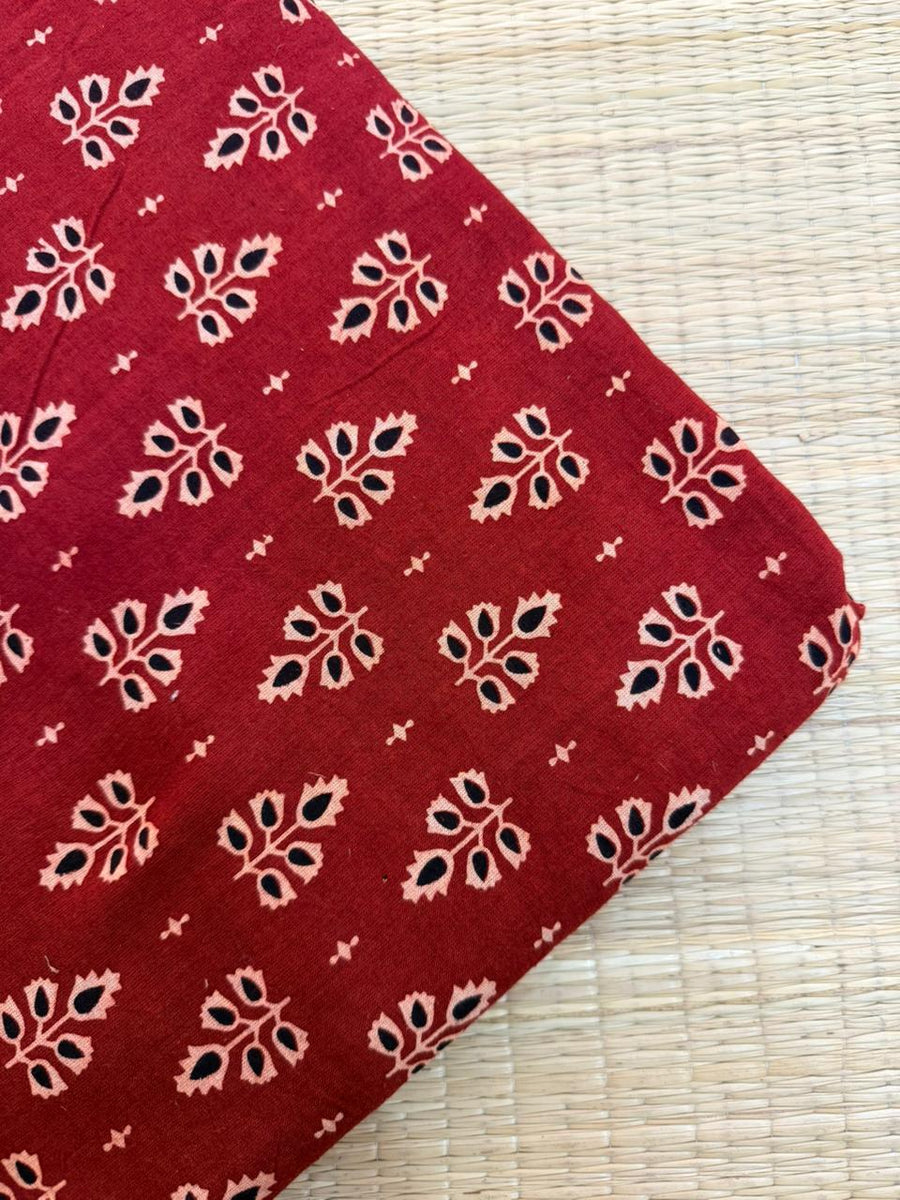 Ajrakh Veg Print Running Fabrics image 0