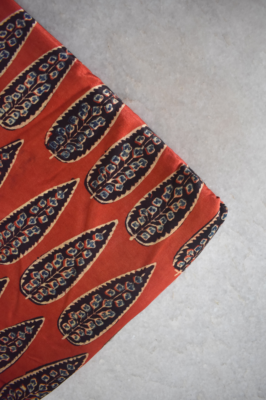 Ajrakh Mashru Silk Fabrics image 0
