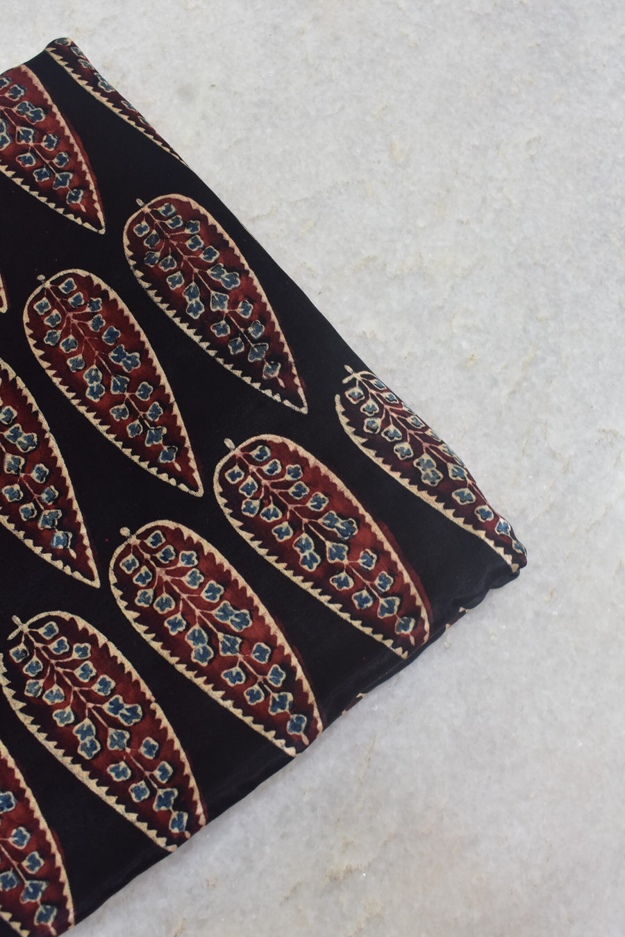 Ajrakh Mashru Silk Fabrics image 0
