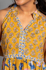 Sunlit Garden Tiered Sanganeri Dress image 1