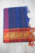 Narayanpet Jari Elephant Cotton Suit Set image 2