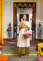Malhar Mustard Yellow Angrakha image 0