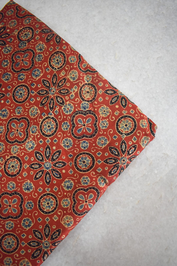 Ajrakh Mashru Silk Fabrics image 0