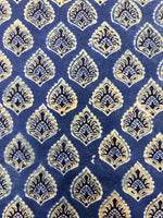 Ajrakh Blockprint Natural Running Fabrics image 2