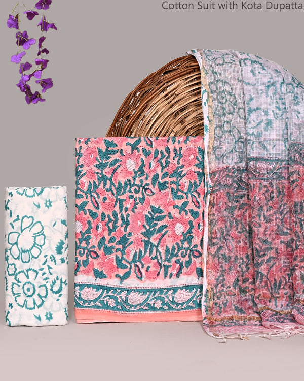 Mul Cotton Suit Sets With Kotta Dupatta image 0