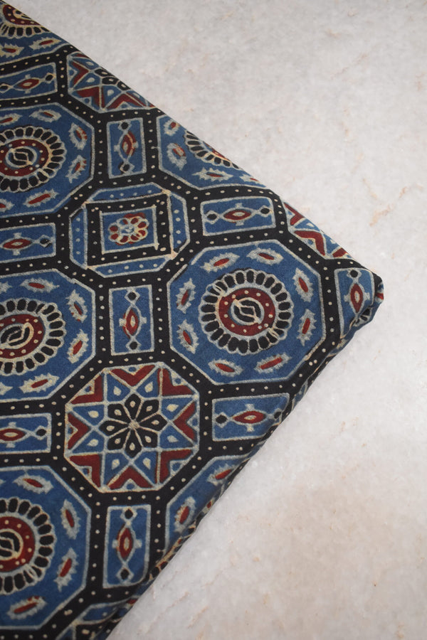 Ajrakh Mashru Silk Fabrics image 0