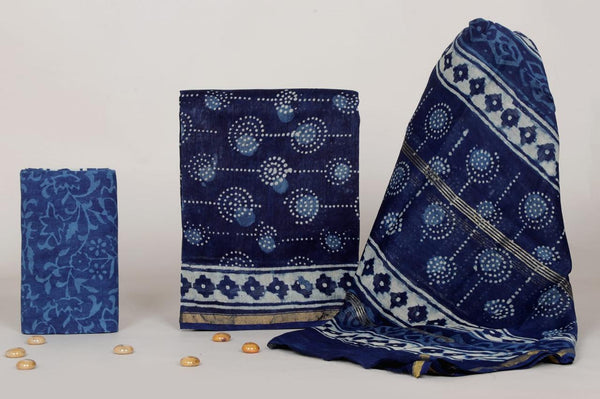 Chanderi Silk Cotton Suit Sets image 0