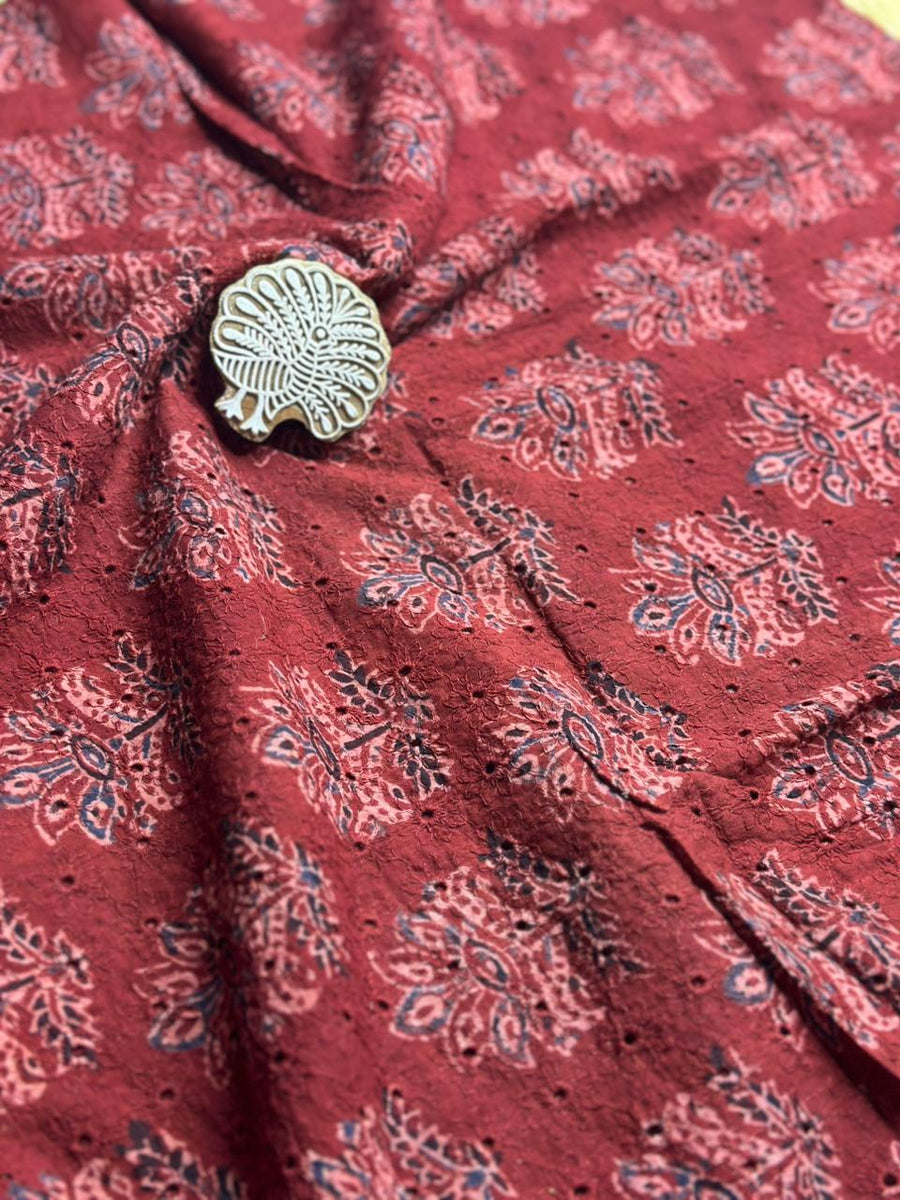 Ajrakh Hakoba Cotton Fabric image 0