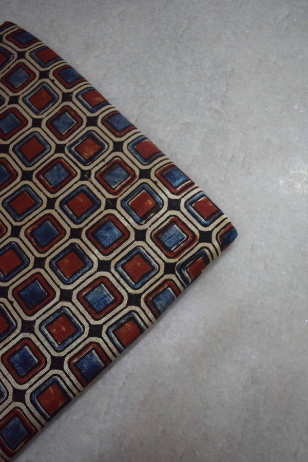 Ajrakh Mashru Silk Fabrics image 0