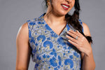 Indigo Bloom Sleeveless Kurta Set image 1