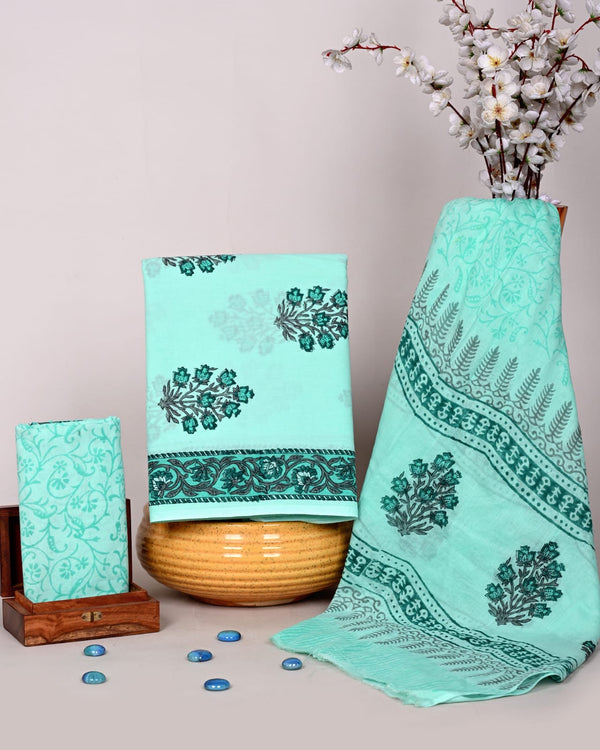Mul Cotton Suit Sets With Shiffon Dupatta image 0