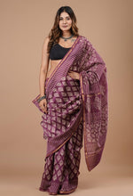 Handblock Chanderi Silk Cotton Sarees image 0