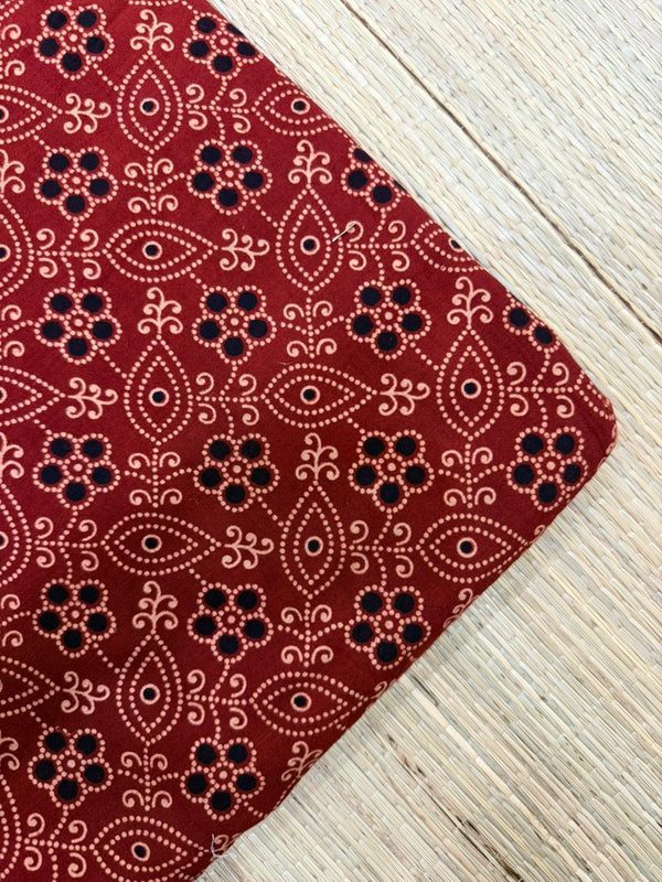Ajrakh Veg Print Running Fabrics image 0
