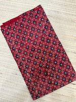 Ajrakh Blockprint Natural Running Fabrics image 1