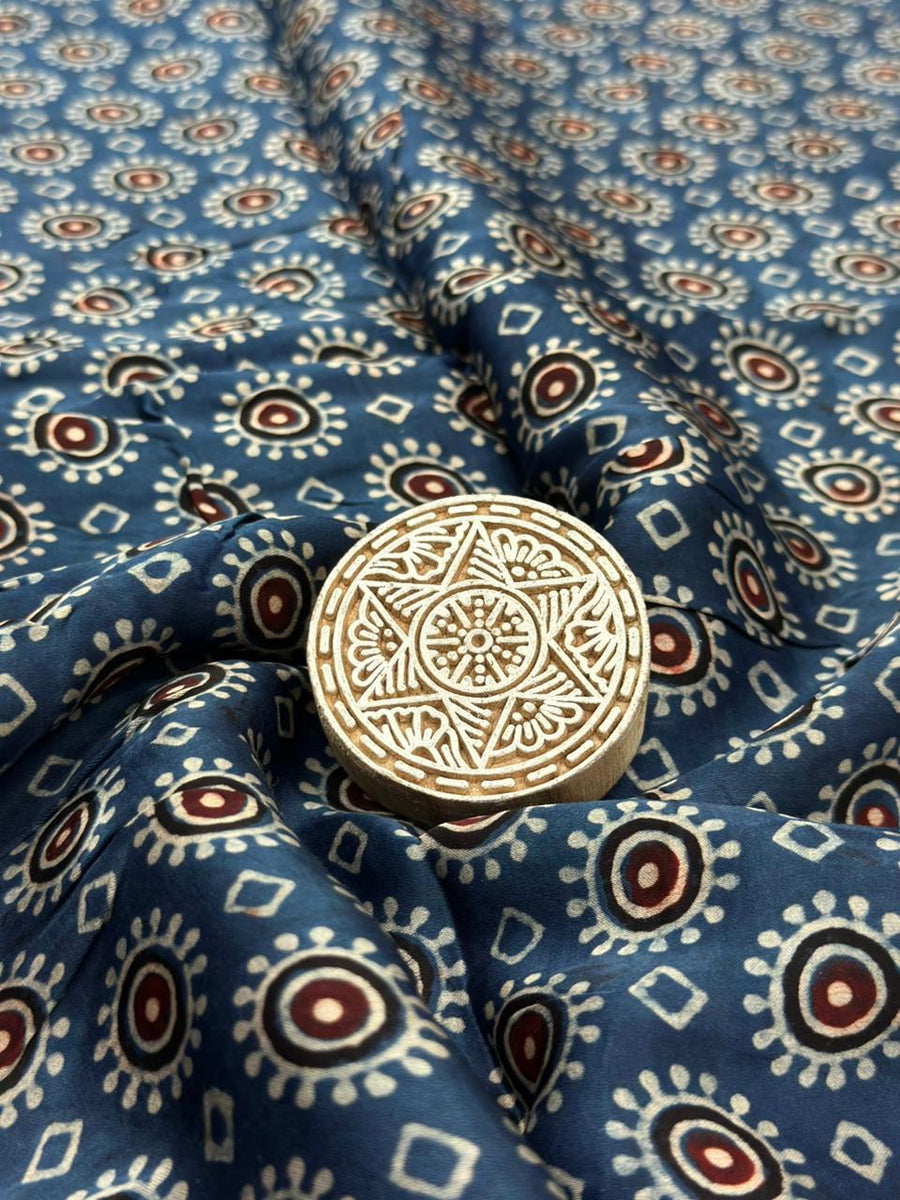 Ajrakh Modal Running Fabric image 0