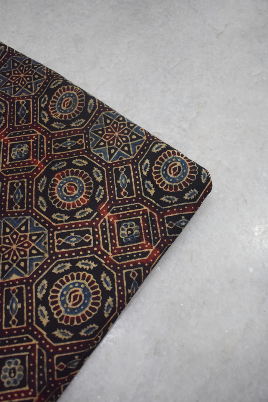 Ajrakh Mashru Silk Fabrics image 0
