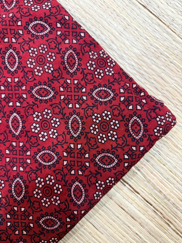 Ajrakh Veg Print Running Fabrics image 0
