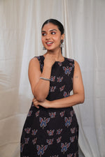 Ajrakh Black Butterfly Co-Ord Set image 1