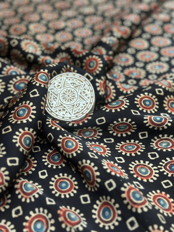 Ajrakh Modal Running Fabric image 0
