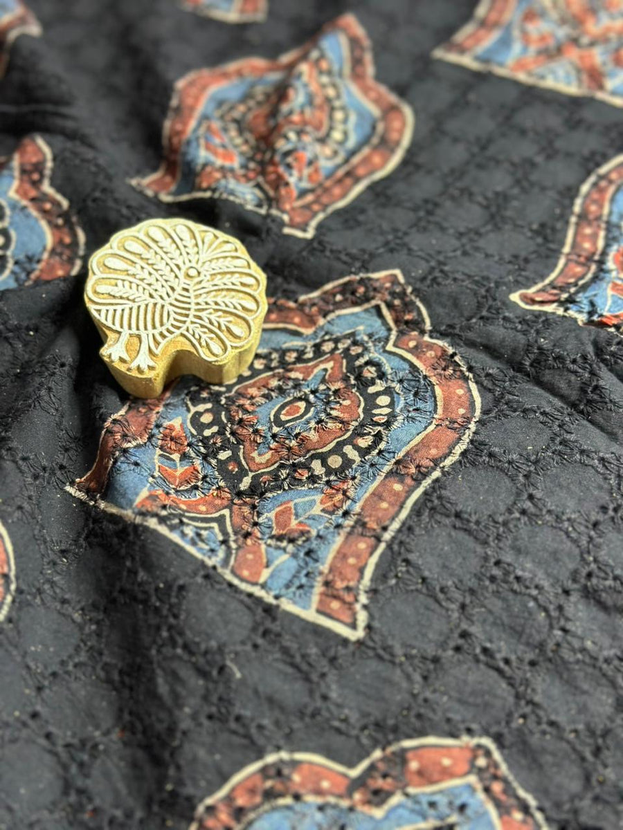 Ajrakh Hakoba Cotton Fabric image 0