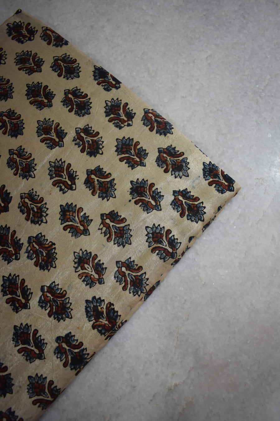 Ajrakh Mashru Silk Fabrics image 0