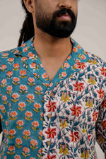 Teal Contrast Shirt image 1