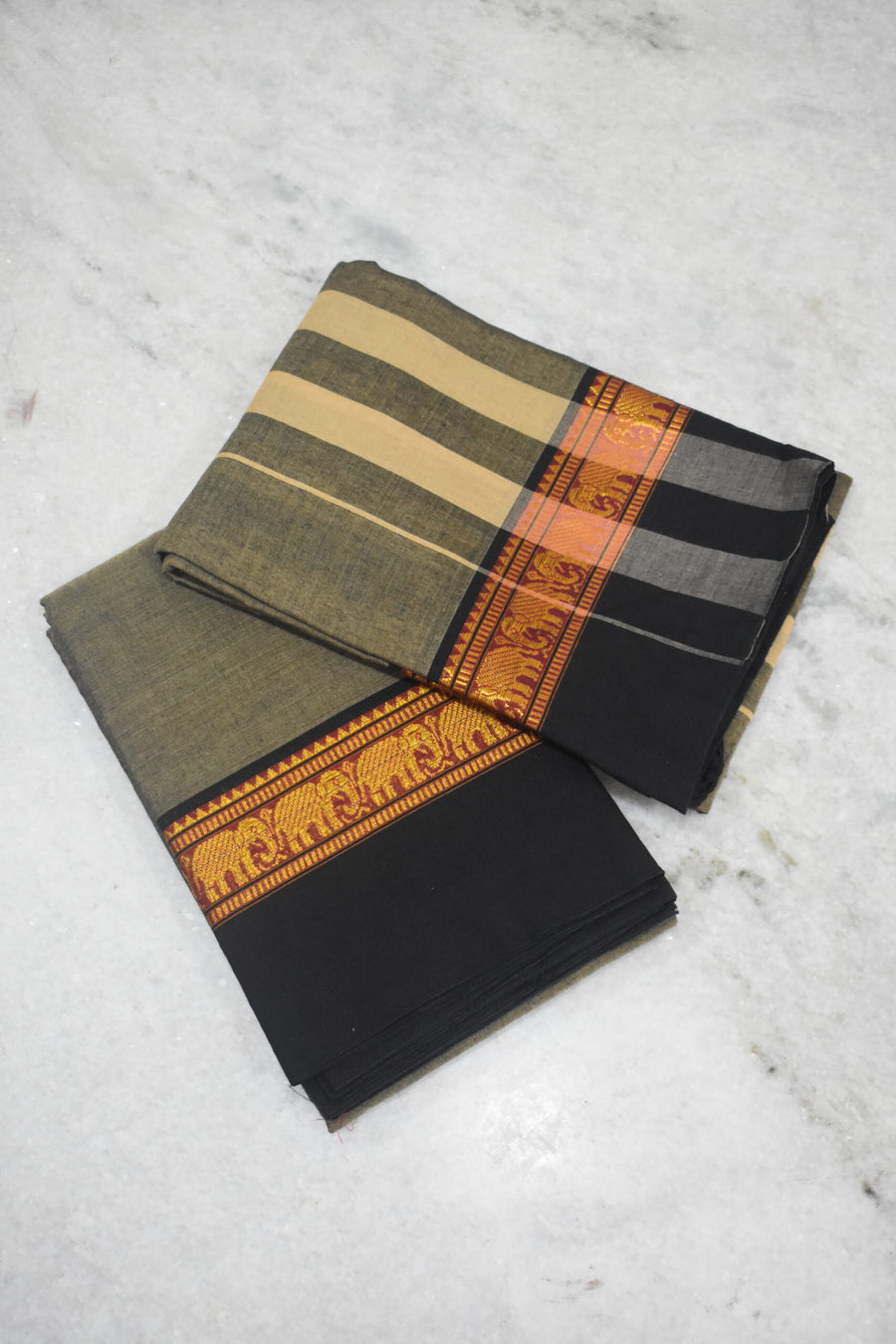 Narayanpet Elephant Cotton Suit Set image 0