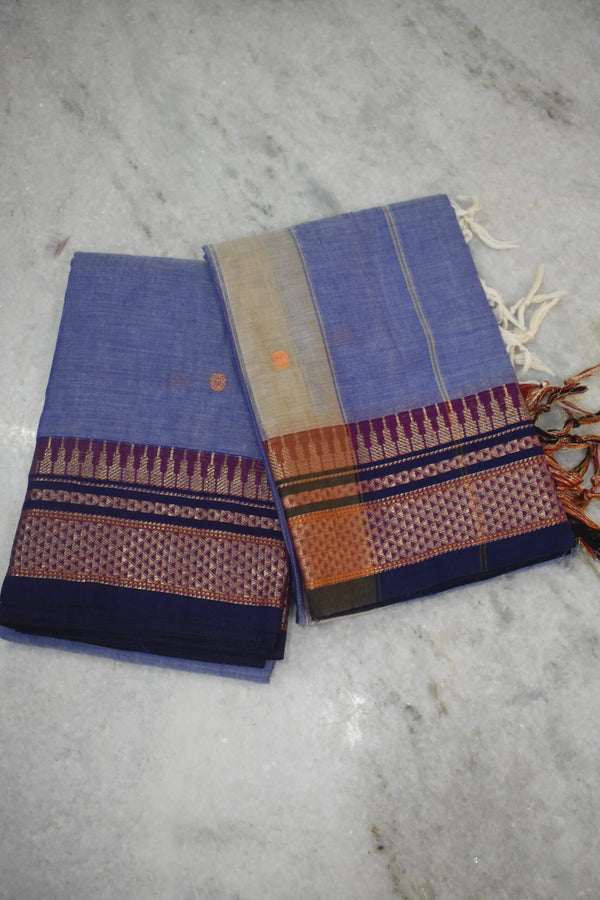 Narayanpet Peshwai Butta Cotton Suit Set image 0