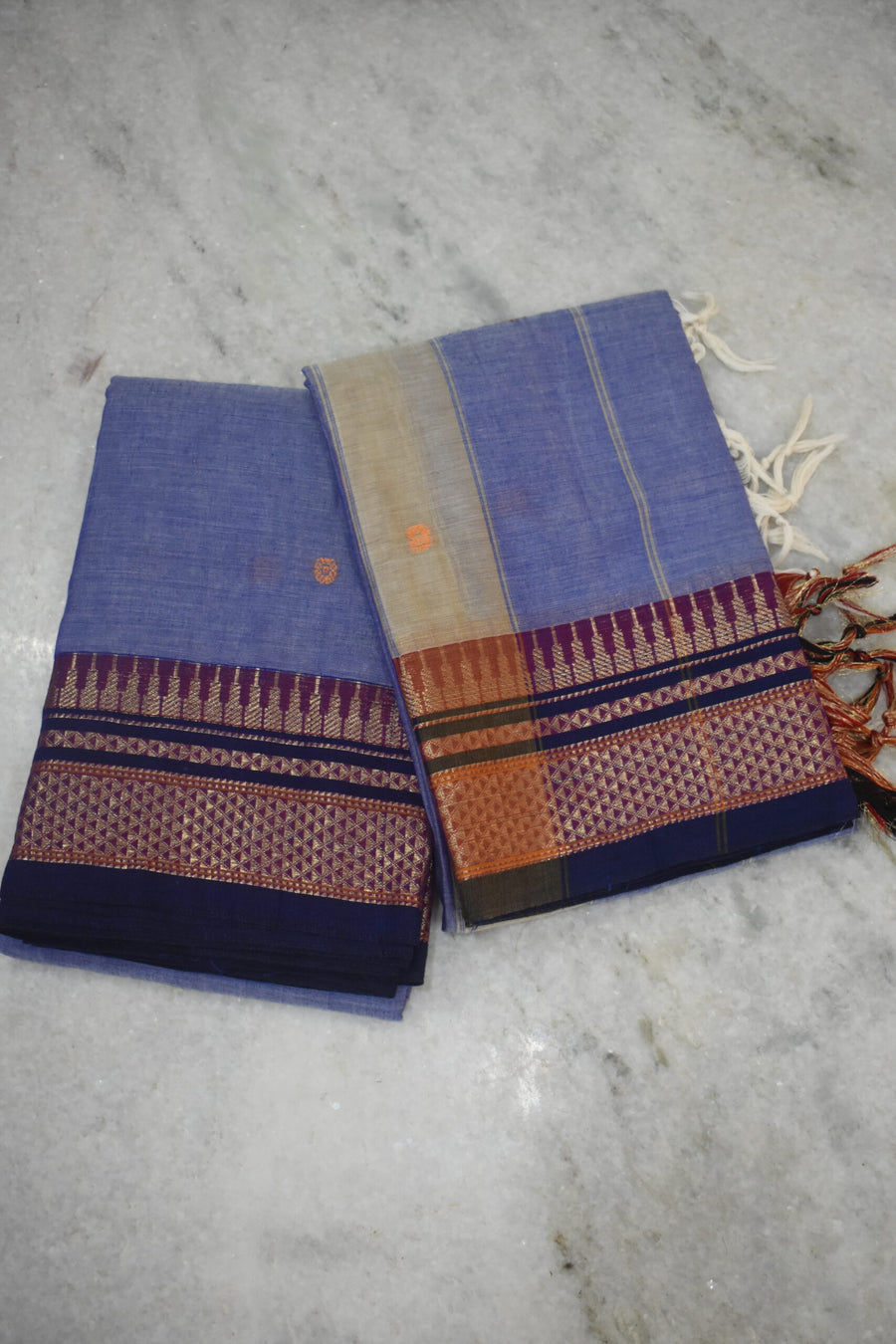 Narayanpet Peshwai Butta Cotton Suit Set image 0