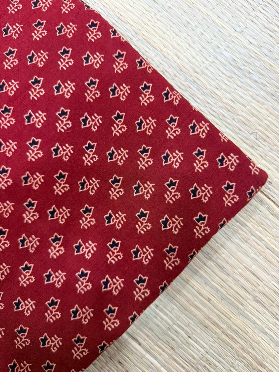 Ajrakh Veg Print Running Fabrics image 0