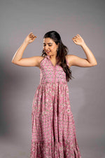 Rose Garden Tiered Sanganeri Dress image 6