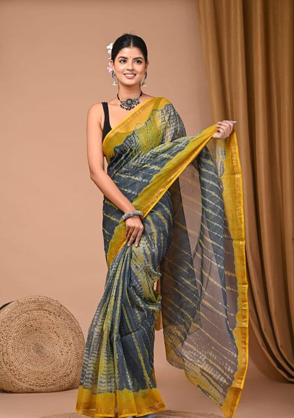 Handblock Kota saree image 0