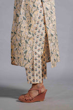 Ivory Vine Sleeveless Cotton Kurta Set image 4