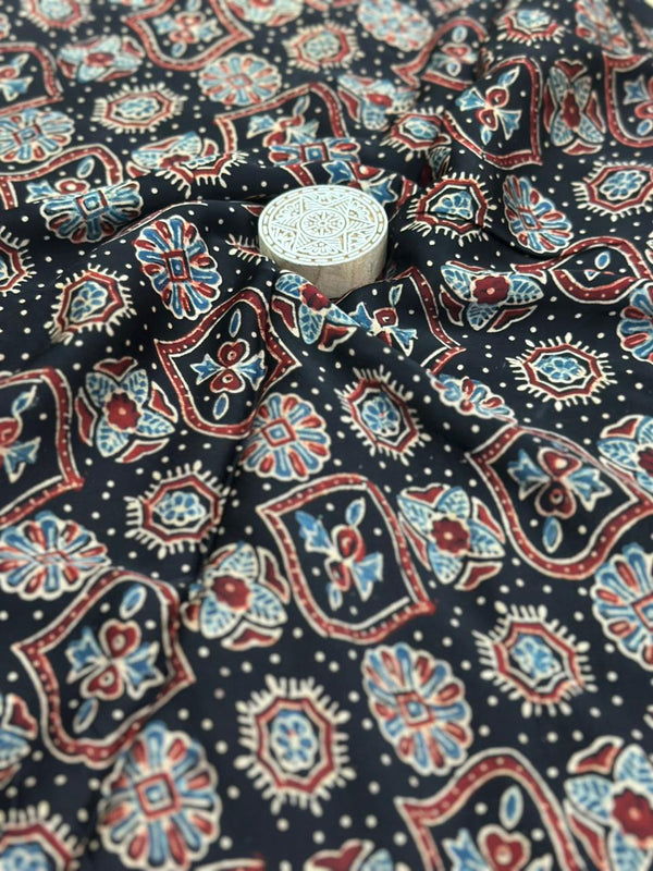 Ajrakh Modal Running Fabric image 0