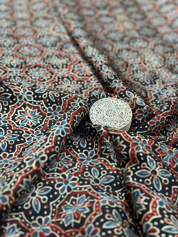 Ajrakh Modal Running Fabric image 0