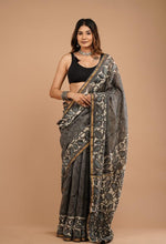 Handblock Chanderi Silk Cotton Sarees image 0