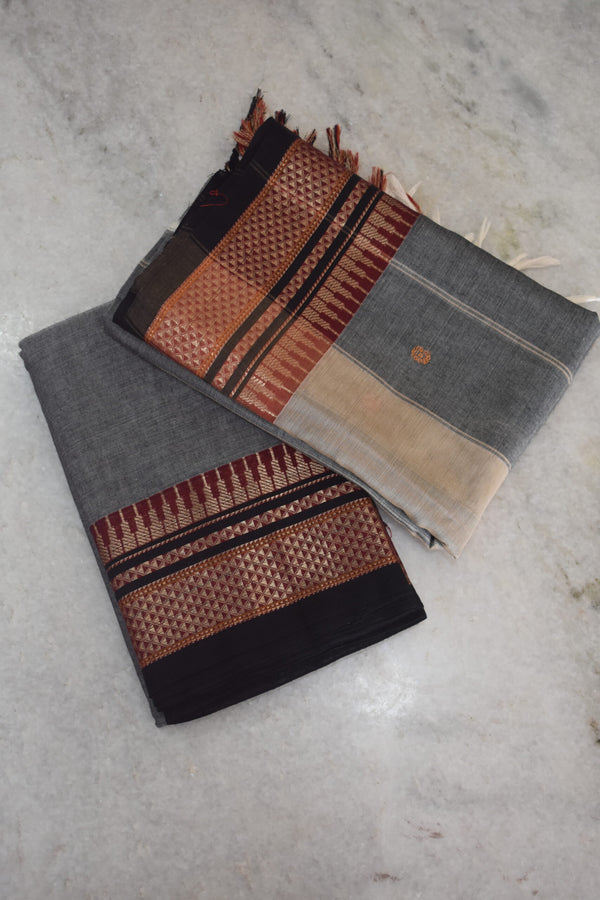 Narayanpet Peshwai Butta Cotton Suit Set image 0