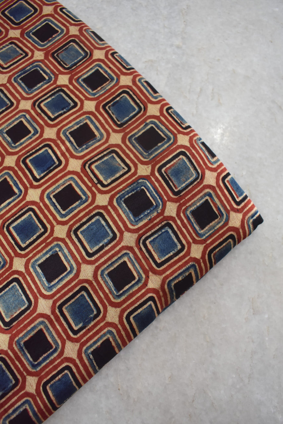 Ajrakh Mashru Silk Fabrics image 0
