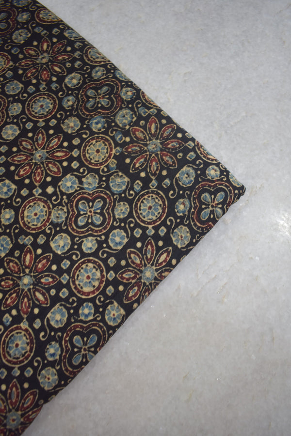 Ajrakh Mashru Silk Fabrics image 0