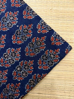 Ajrakh Blockprint Natural Running Fabrics image 0