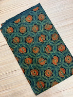 Ajrakh Blockprint Natural Running Fabrics image 1