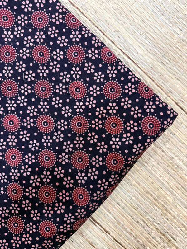 Ajrakh Veg Print Running Fabrics image 0